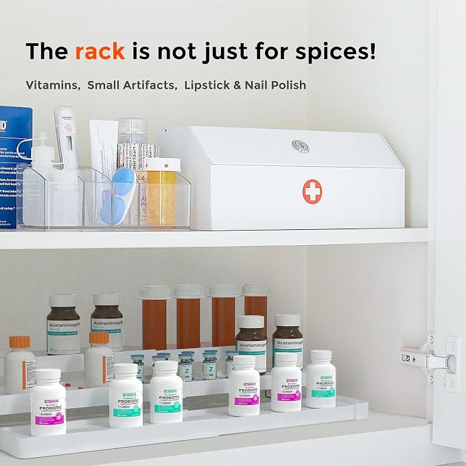 2 Pack Expandable Spice Rack Organizer - Image 9