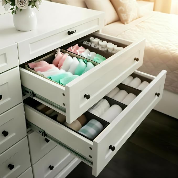 Bructhun Sock Drawer Organizer 9 Pack - Image 3