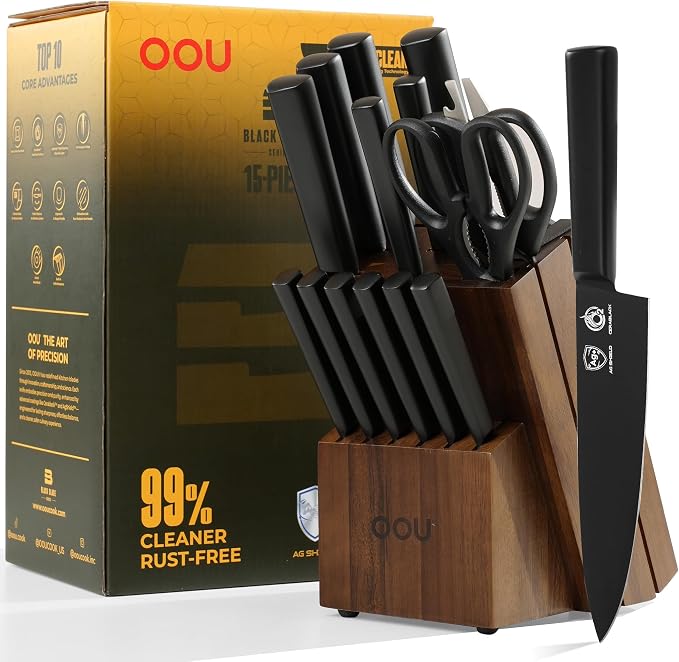 OOU Kitchen Knife Block Set - Image 9