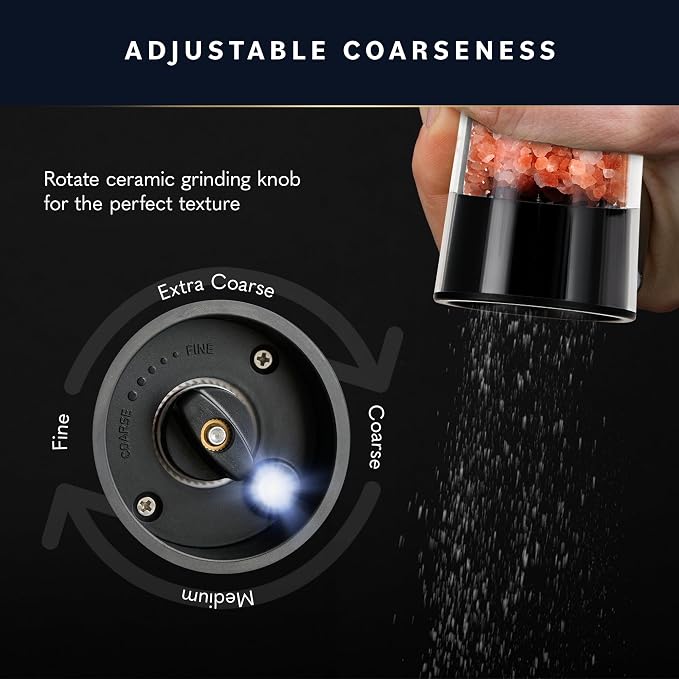 Home Hero Electric Salt and Pepper Grinder Set - Image 4