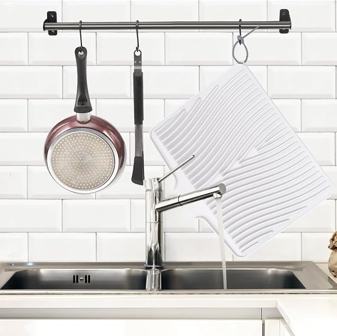 TIKNIK Silicone Dish Drying Mat, Stone Drying Mat - Image 3