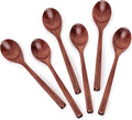 6pcs 9in Wooden Spoons, Soup Spoons Set, Long Handle Wooden Utensils by YOLO+CGC
