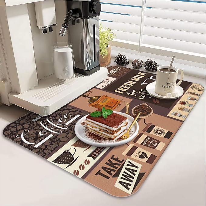 Dish Drying Mat for Kitchen Counter 2 Pack - Image 3