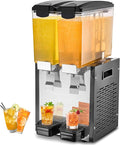 VEVOR Commercial Beverage Dispenser, 2 Tanks 10 L / 10.6 QT Per Tank Juice by VEVOR