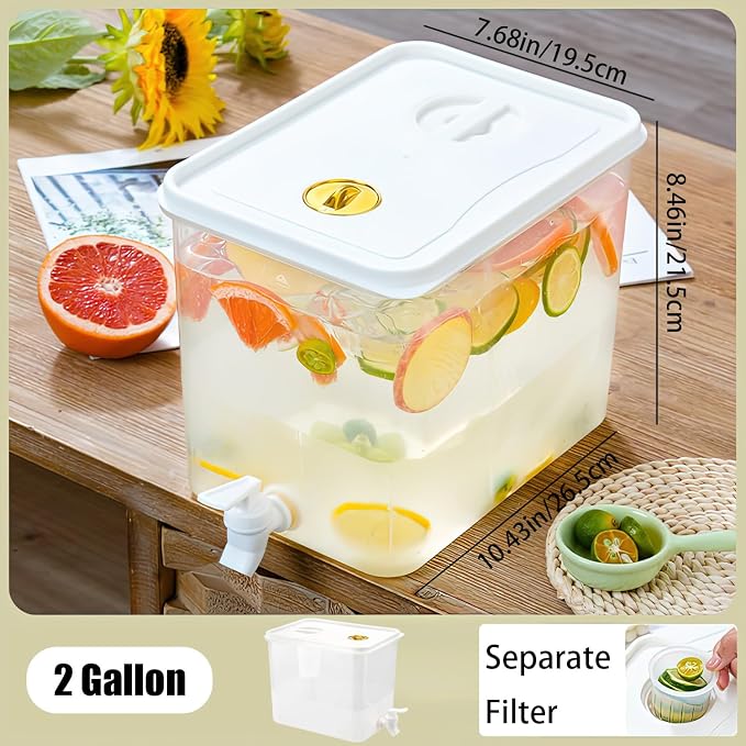 Beverage Drink Dispenser for Fridge, Plastic Beverage Dispenser - Image 6