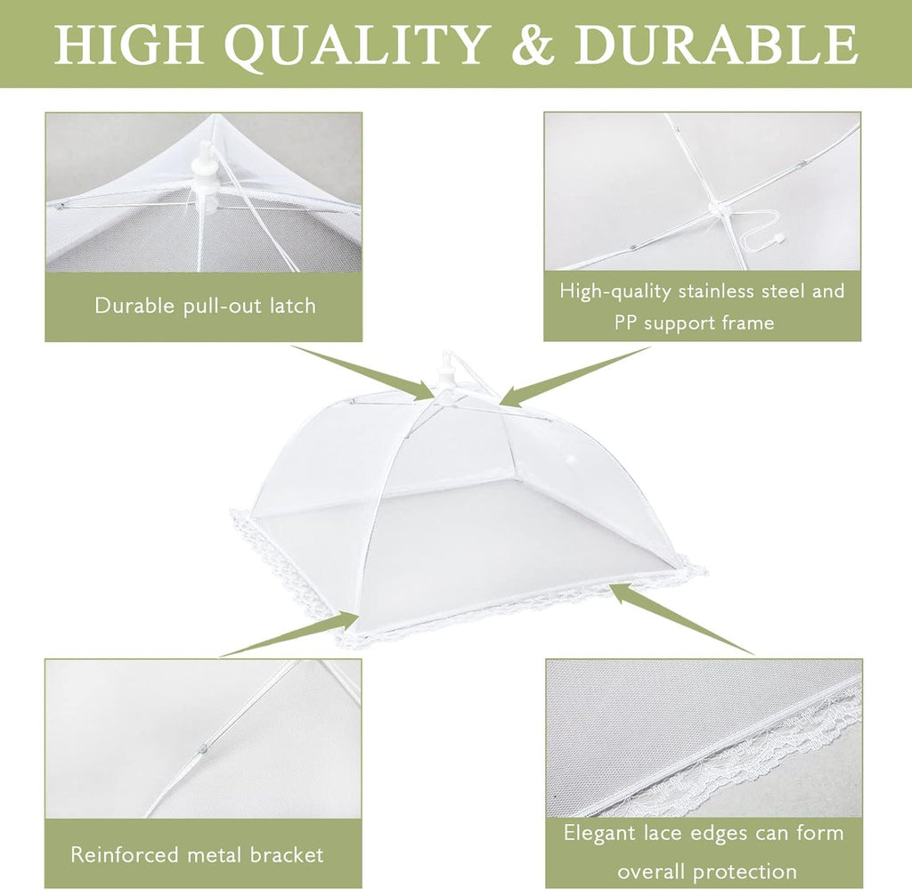 7Pack Various Size (40x24*1,17x17*2,14x14*2,12x12*2) Pop-up Food Tents