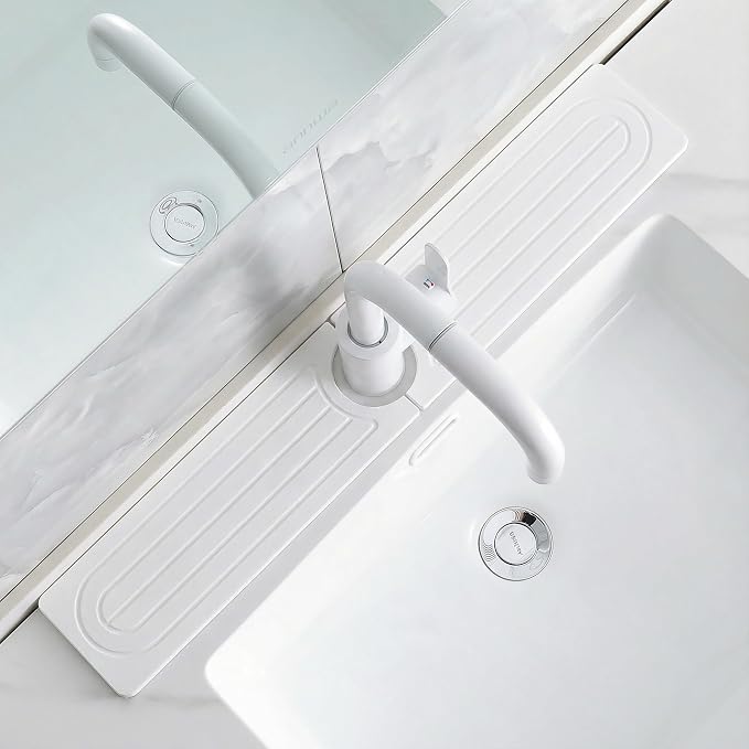 Faucet Mat for Kitchen Sink -Diatomite Stone Drying Mat for Kitchen Counter & by SUXLINA