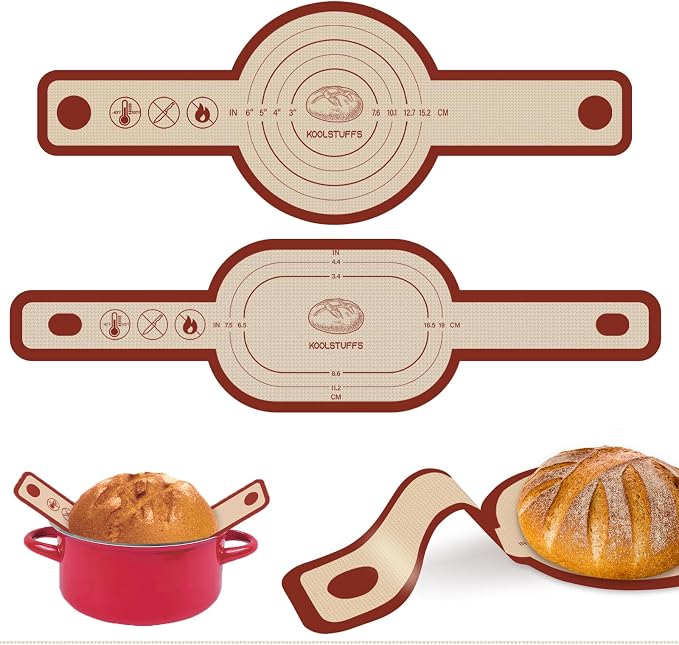 Silicone Bread Sling for Dutch Oven, Easy and Safe Sourdough Transfer, by Koolstuffs