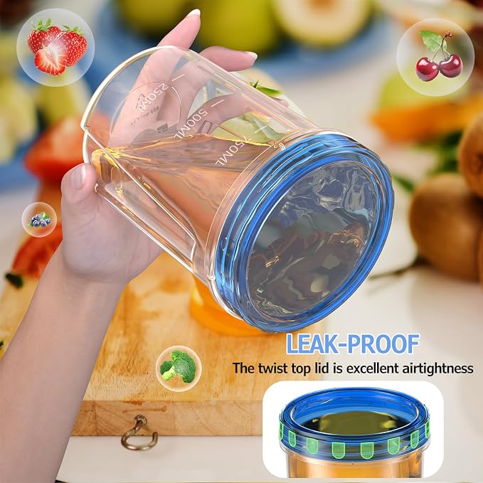 10 Pack-32 OZ Freezer Storage Containers, Small Plastic Food Storage Containers - Image 5