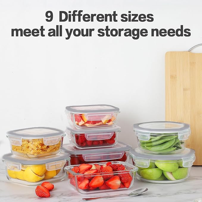 HOMBERKING 24pc Glass Food Storage Containers - Image 7