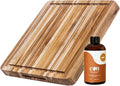 Teakhaus Carving Board and Cutting Board Oil Set by TEAKHAUS