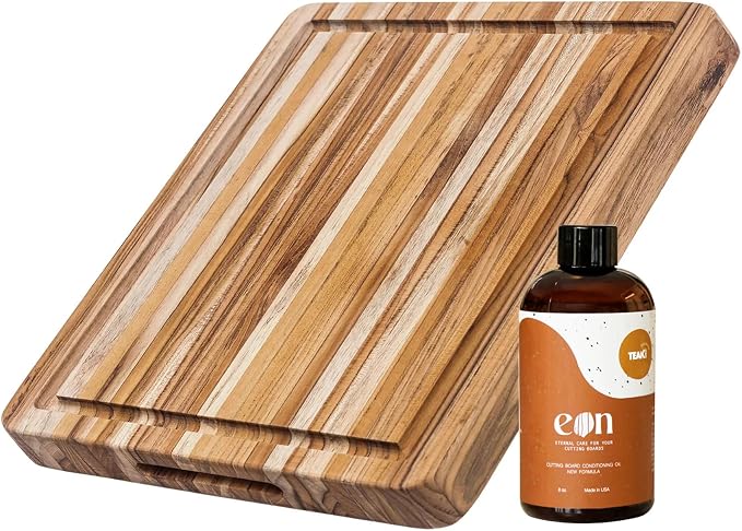 Teakhaus Carving Board and Cutting Board Oil Set by TEAKHAUS