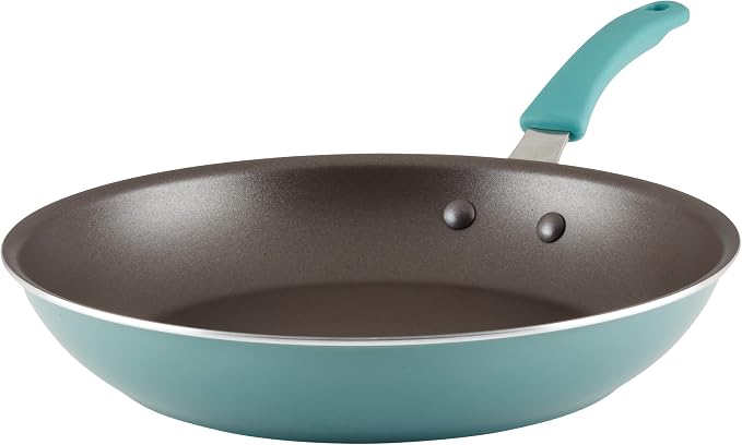 Rachael Ray Cook + Create Nonstick Frying Pan/Skillet, 12.5 Inch, Agave Blue by RachaelRayKitchenware