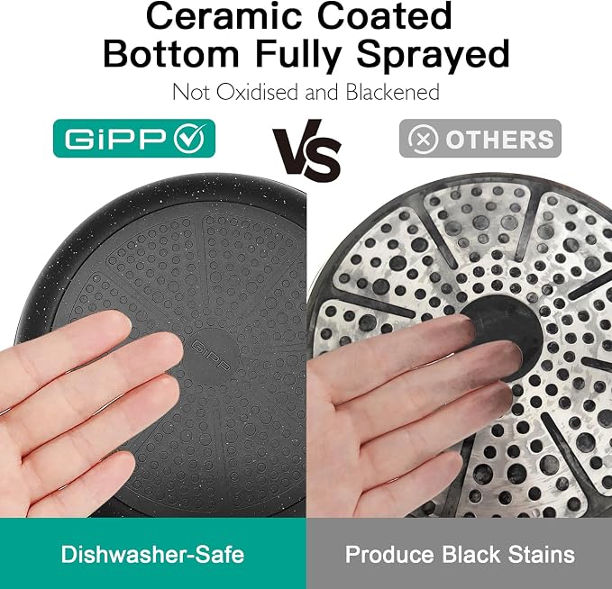 GiPP Ceramic Pots and Pans Set Non Stick - Image 5