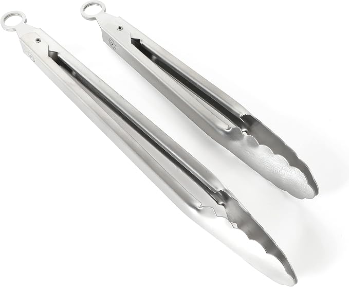 Martha Stewart Richburn 2-Piece Stainless Steel Tongs Set – 12-Inch and 9-Inch - Image 5