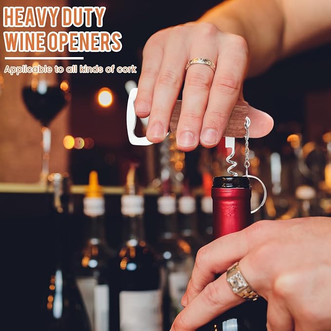 Ziliny 24 Pcs Bottle Opener Keychain Bulk Wine Bottle Beer Opener Keychain - Image 6
