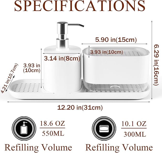 Kitchen Soap Dispenser Set - Image 2