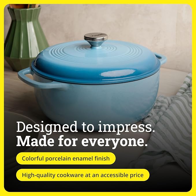 Lodge Essential Enamel Cast Iron Dutch Oven - Image 6