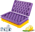 Small Ice Cube Trays for Freezer – 2 Pack Hard Plastic Mini Ice Cube Trays by milanohome