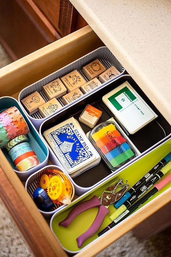 Three by Three Seattle 10 Piece Metal Organizer Tray Set - Image 5