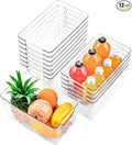 12 Pack Middle Organizers and Storage, Pantry Organization and Storage Bins by Freebat