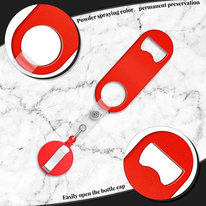 Honoson 8 Pieces Retractable Bottle Opener Bartender Flat Beer Opener - Image 3