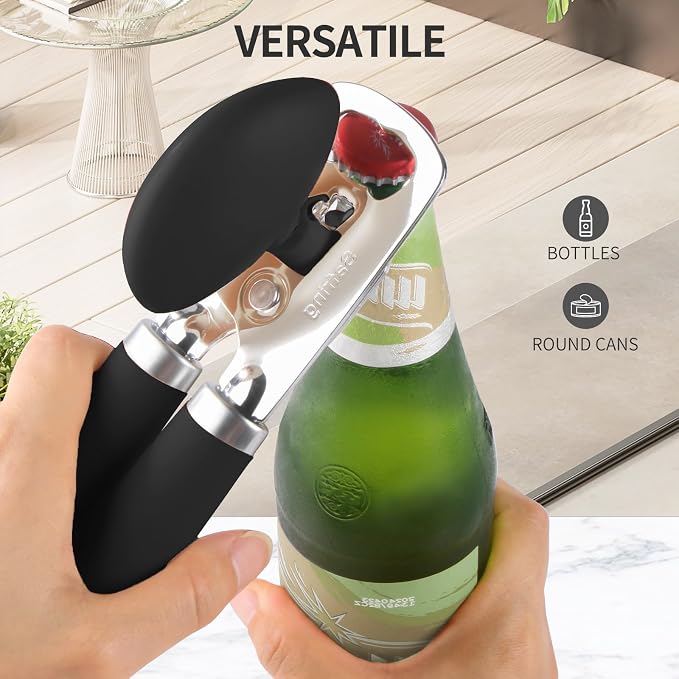 Safring Can Opener Manual, Heavy Duty Stainless Steel Smooth Edge Can Openers - Image 6