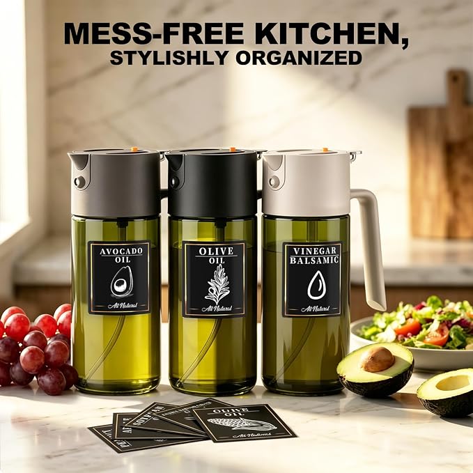 2-IN-1 500ml/17oz Light-Blocking Dark Oil Sprayer - Image 4