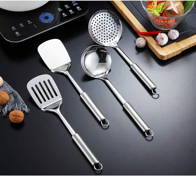 Berglander Cooking Utensil Set 12 Piece Stainless Steel Kitchen Tool Set - Image 5
