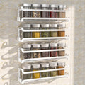 LUCYCAZ 4 Pack Wall Mounted Spice Rack by LUCYCAZ