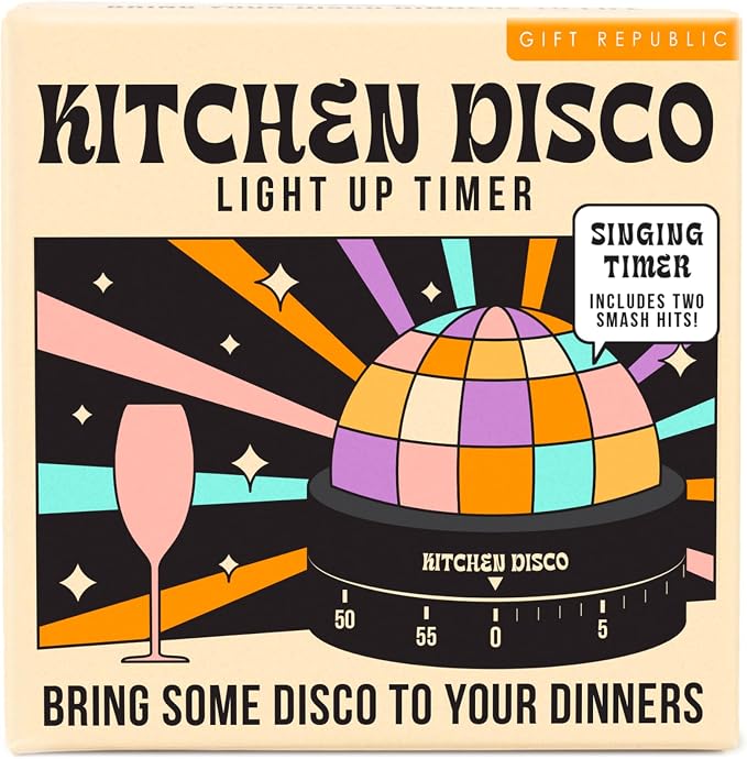 Gift Republic Kitchen Disco Light Up Timer – 60-Minute Countdown, Plays 2 Disco - Image 7