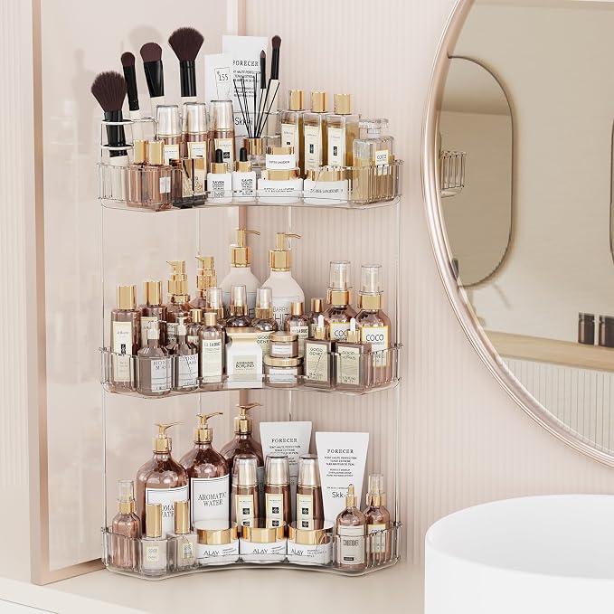 Asayuee 3-Tier Corner Bathroom Counter Organizer by Asayuee