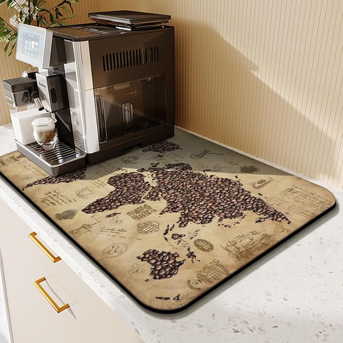 Fun Coffee Mat 23inx15in, Coffee Bar Mat - Image 3
