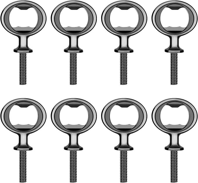 Metal Bottle Opener Kits 8 Pack Blank Stainless Steel Bottle Opener Insert Kits by Ohiyoo