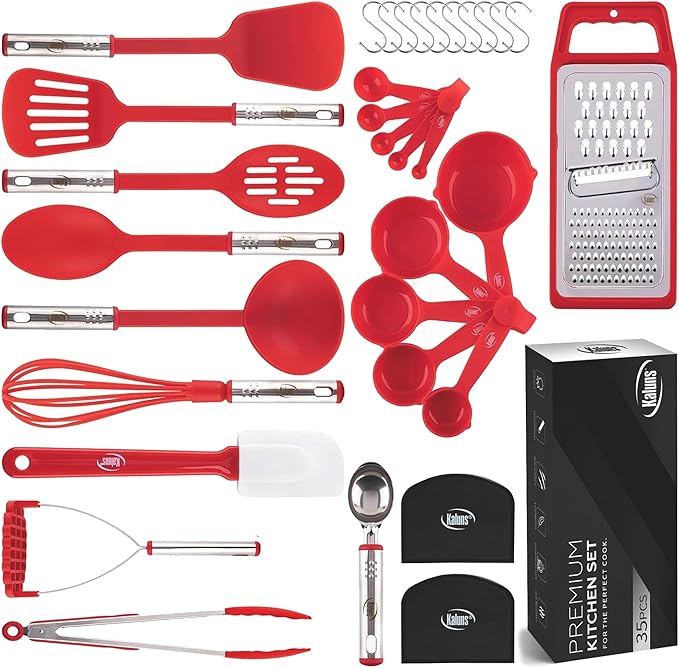 Kitchen Utensils Set 35 PCS Cooking Utensils Set, Nonstick and Heat Resistant by Kaluns%C2%AE