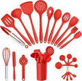 E-far Silicone Cooking Utensils Set, 25 Piece Kitchen Utensils by E-far