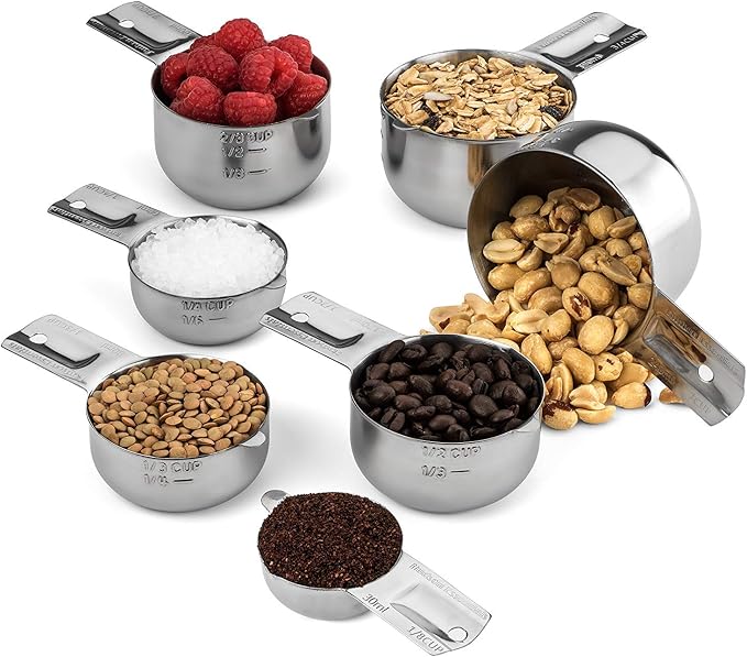 Hudson Essentials Stainless Steel Measuring Cups and Spoons Set - Image 6
