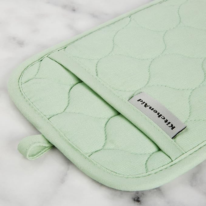 KITCHENAID Quilted Cotton Terry Cloth Oven Mitt, Pot Holder, Kitchen Towel - Image 5