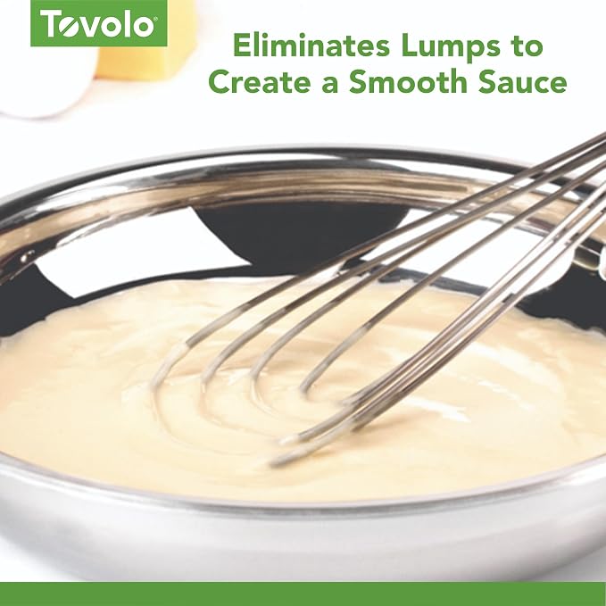 Tovolo Flat Whisk Stainless Steel 10” Gravy Whisk - Image 6