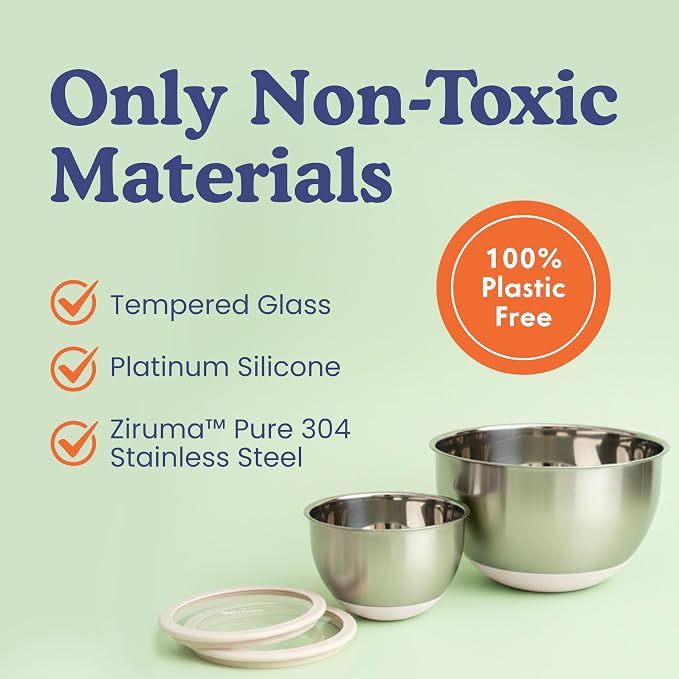 Ziruma Non-Toxic Mixing Bowls - Image 2