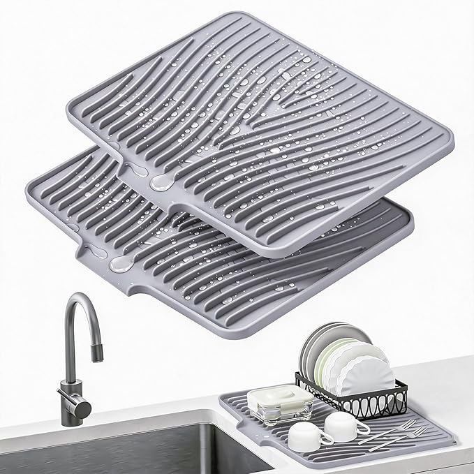 TIKNIK Silicone Dish Drying Mat, Stone Drying Mat by TIKNIKHomeOutdoor