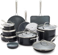 GreenPan 17 Piece Nonstick Swift Cookware Set, Ceramic PFAS-Free Pots & Pans by GreenPan