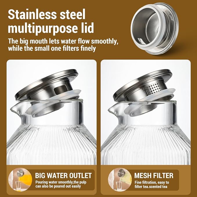 1 Gallon thickened Square Glass Pitcher - Image 4