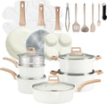 NEWBULIG 25-Piece Nonstick Cookware Set, Granite Pots and Pans by NEWBULIG