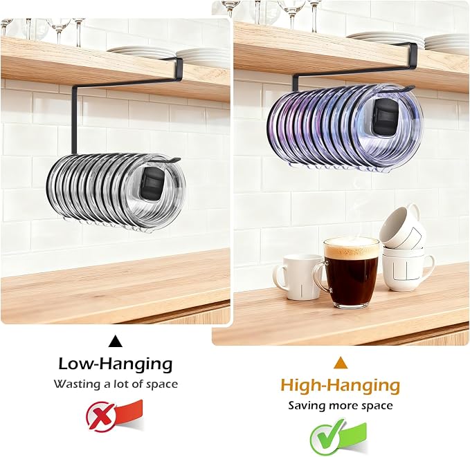 LWGFIO 2Pack Tumbler Lid Organizer, Kitchen Space-Saving Cup Holder, Organizers - Image 5