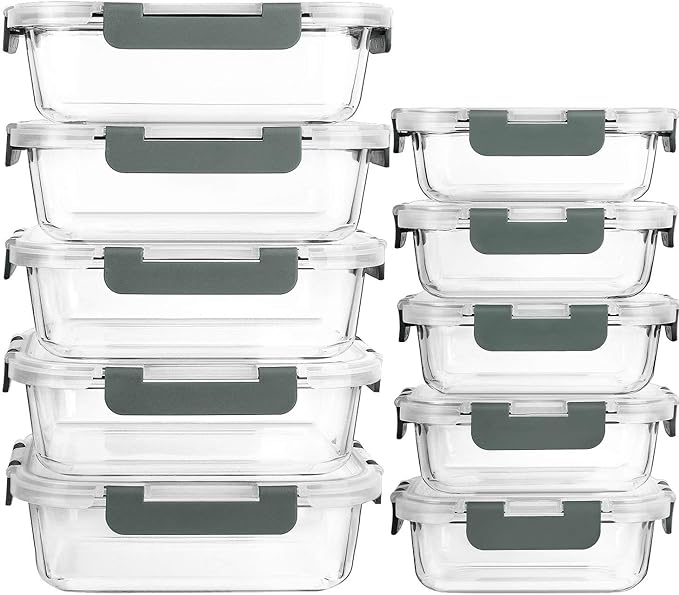 Glass Meal Prep Containers by MMCIRCO