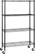 Amazon Basics 4-Shelf Heavy Duty Garage Shelving Storage Unit on 3" Wheel by AmazonBasics