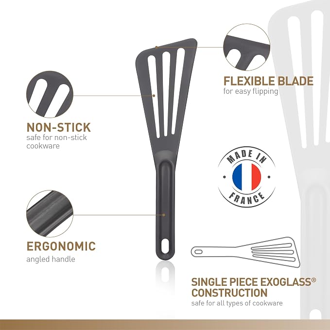 Matfer Bourgeat Exoglass® High Temperature Pelton Spatula - Image 3
