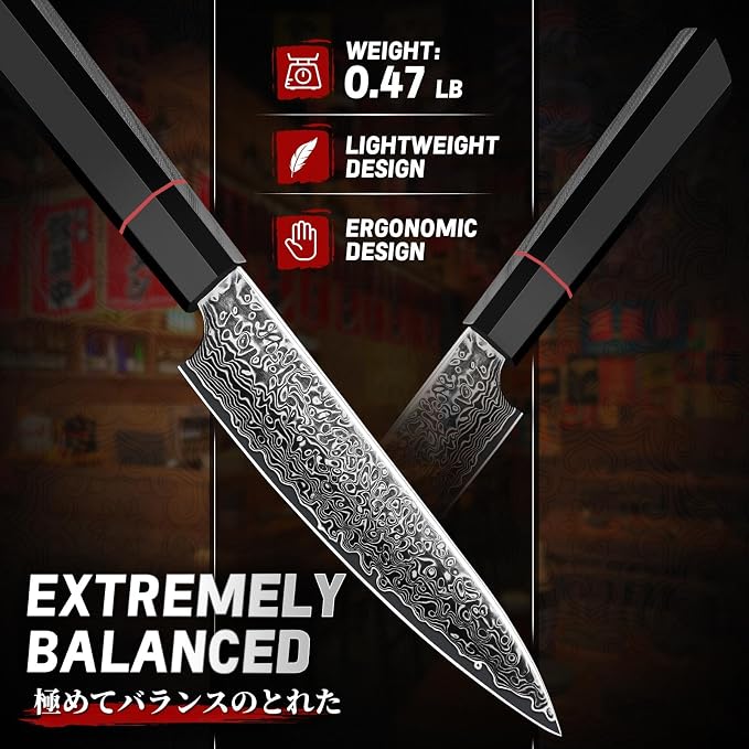 TIVOLI Damascus Kitchen Utility Knife - Image 6