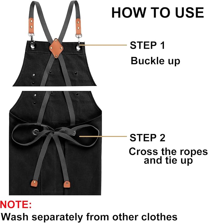ZOMAO Chef Apron for Women Men - Image 8